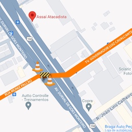 Obra de travessia da avenida Durval de Góes Monteiro para implantação de coletor-tronco